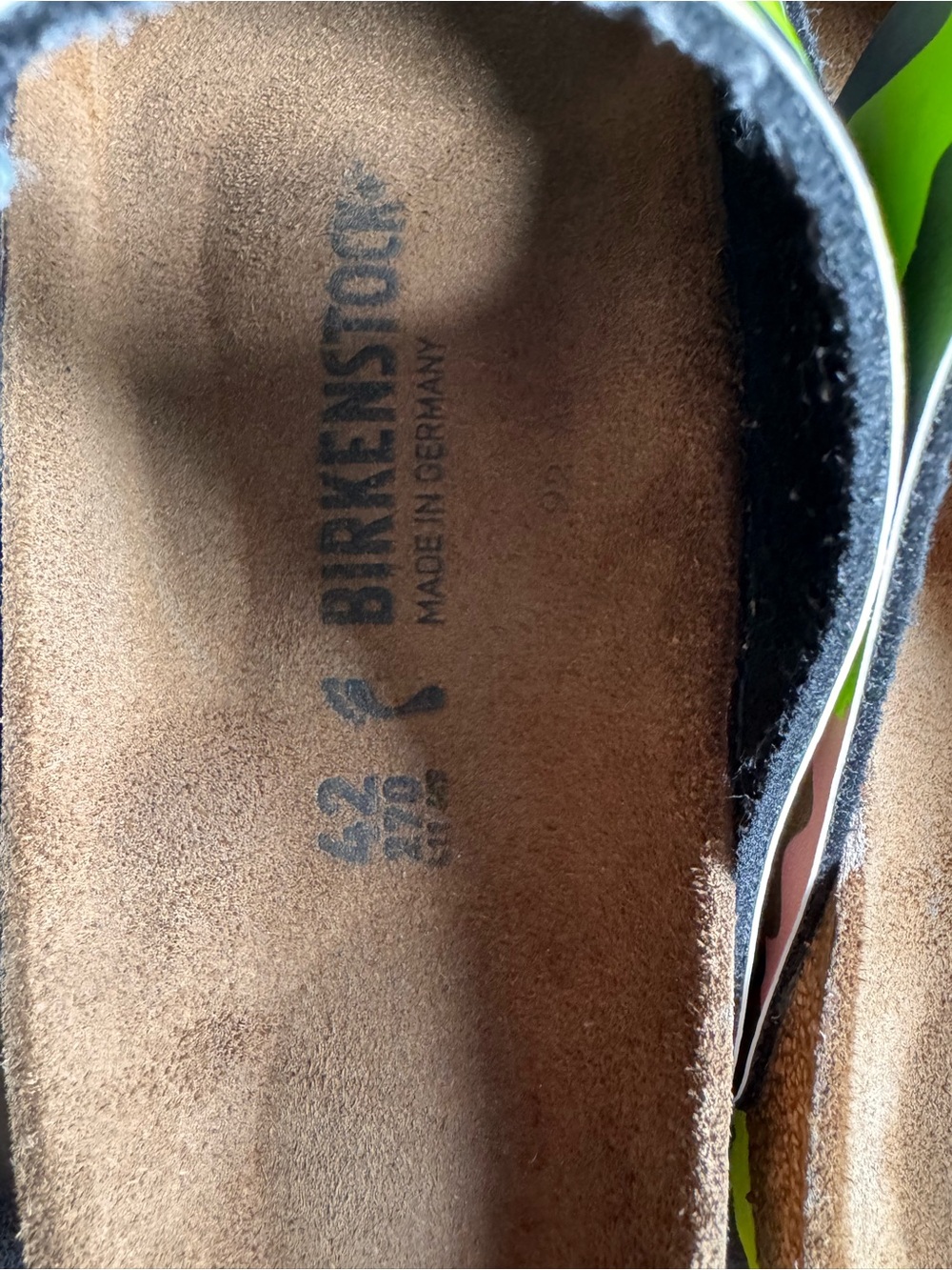 Birkenstock Two-Strap Sandals in Neon Green, Pink, Brown Camo - Picture 3 of 3